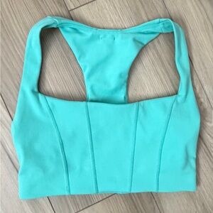 L Space Beckham sports Bra Tank Activewear Teal/Turquoise Sports Bra Small